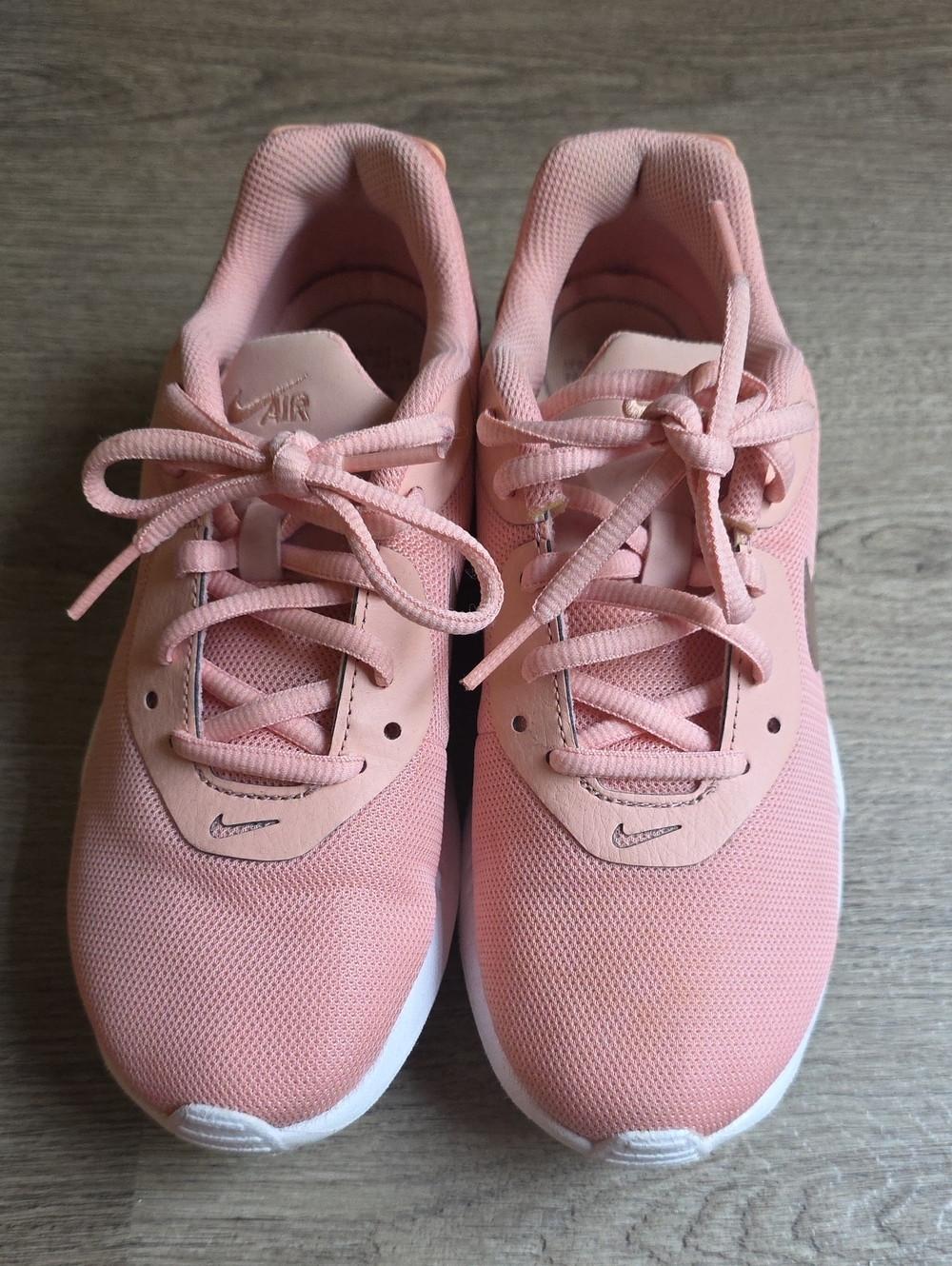 Nike Women's Pink Mesh Lace-Up Sneakers